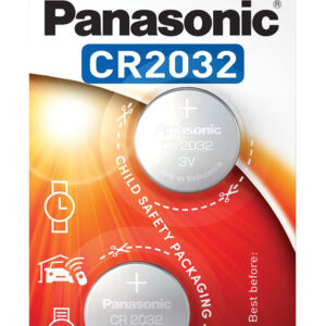 PANASONIC μπαταρία λιθίου, CR2032, 3V, 2τμχ