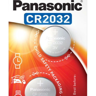 PANASONIC μπαταρία λιθίου, CR2032, 3V, 2τμχ