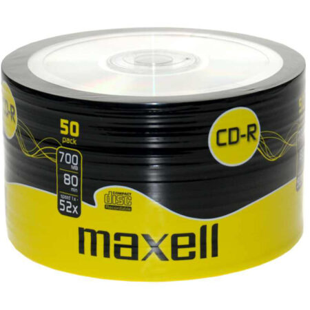 MAXELL CD-R 700ΜΒ/80min, 52x speed, spindle pack 50τμχ
