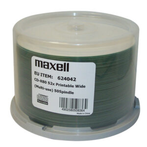 MAXELL CD-R 624042, 700ΜΒ, 80min, 52x speed, printable, spindle, 50τμχ