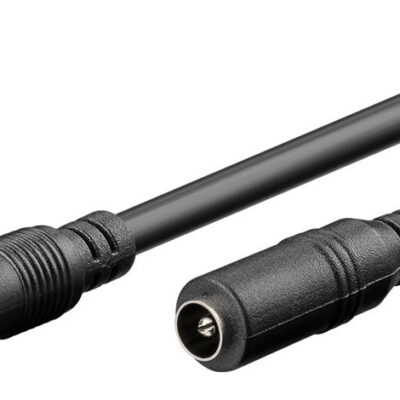 GOOBAY καλώδιο προέκτασης τροφοδοσίας 71399, 5.5×2.1mm, 3m, μαύρο