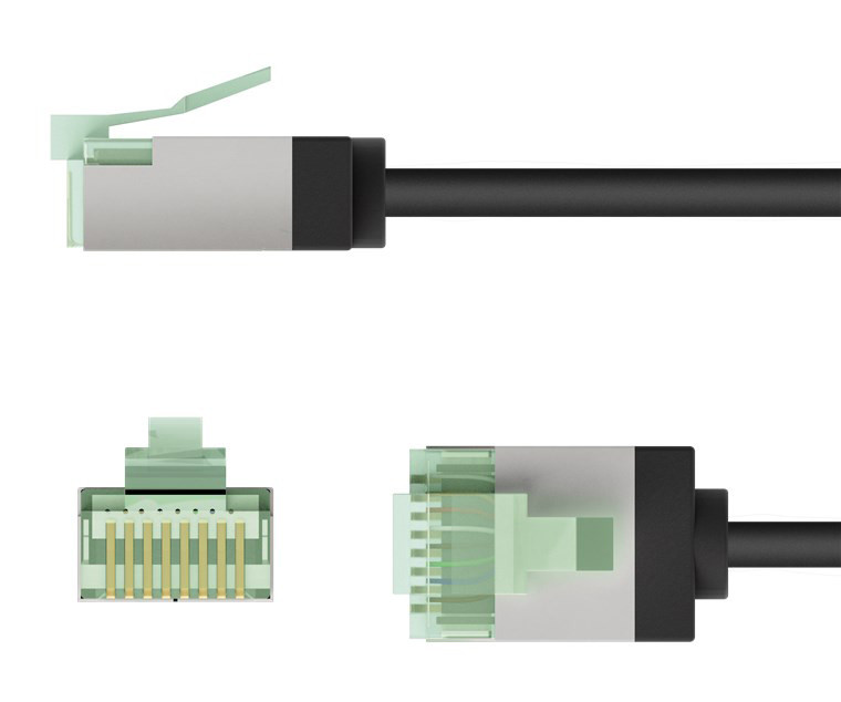 GOOBAY καλώδιο δικτύου 74352, CAT 8.1 U/FTP, ultra slim, copper, 40Gbps, 0.50m, μαύρο - Image 7
