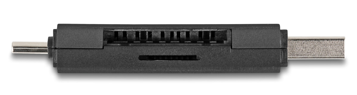 DELOCK card reader 91020 για SD & micro SD, USB/USB-C σύνδεση, 5Gbps, μαύρο - Image 4