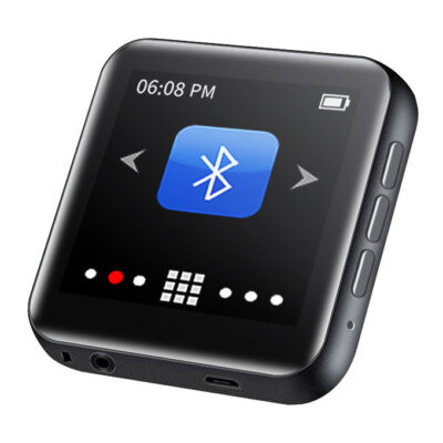 RUIZU MP3 player M4 με ηχείο, 1.8", 16GB, Bluetooth, ελληνικό μενού, μαύρο