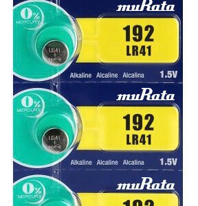 MURATA Αλκαλικές μπαταρίες LR41 MR-LR41, 1.5V, 5τμχ