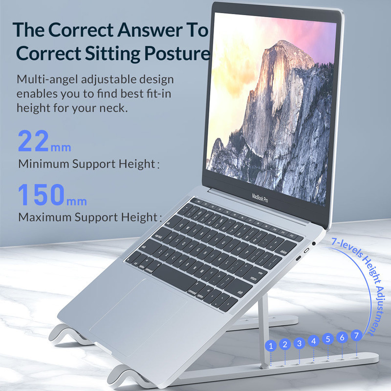 ORICO πλαστική βάση για laptop PFB-A23, 11-17", foldable, πλαστική, μαύρη - Image 2