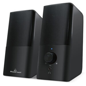 POWERTECH ηχεία Premium sound PT-847, 2x 3W, 3.5mm, μαύρα
