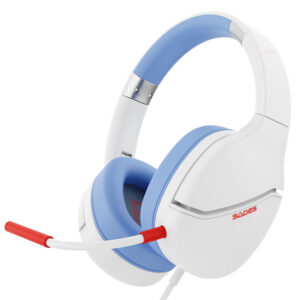 SADES gaming headset SPOWER, 3.5mm σύνδεση, 40mm, multi-platform, λευκό