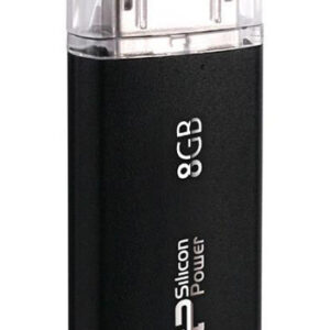 SILICON POWER USB Flash Drive Ultima II-I, 8GB, USB 2.0, μαύρο