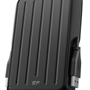 SILICON POWER εξωτερικός HDD Armor A66, 2TB, USB 3.2, μαύρος