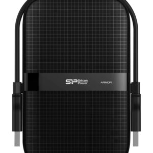 SILICON POWER εξωτερικός HDD Armor A60, 4TB, USB 3.2, μαύρος