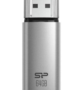 SILICON POWER USB Flash Drive Marvel M02, 64GB, USB 3.2, γκρι