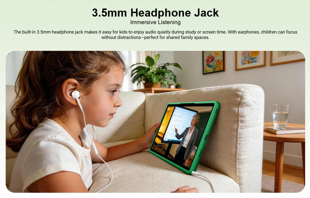 DOOGEE tablet U11 Kid, 11", 4/128GB, Android 16, 8580mAh, πράσινο - Image 15