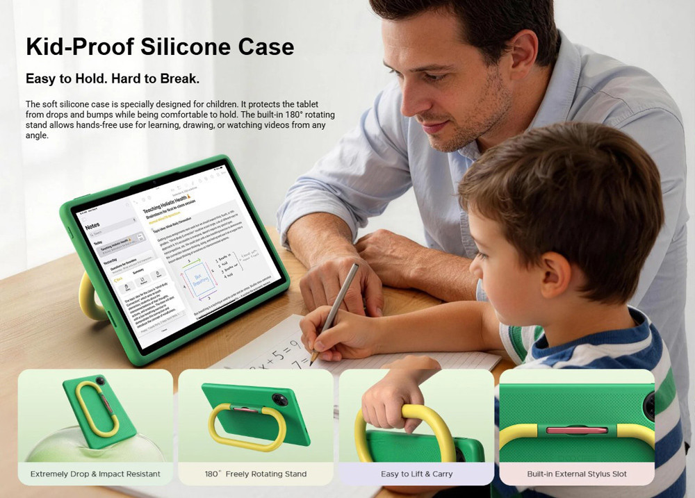 DOOGEE tablet U11 Kid, 11", 4/128GB, Android 16, 8580mAh, πράσινο - Image 17