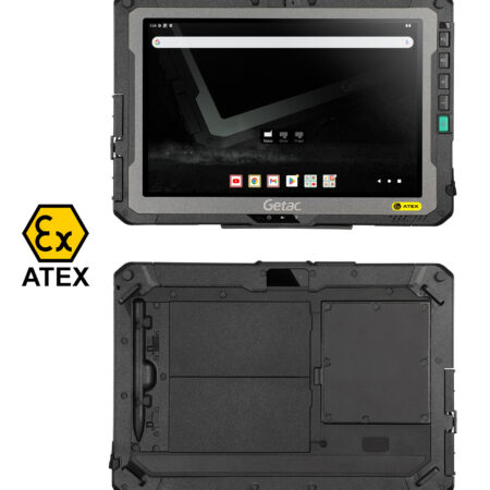 GETAC tablet ZX10-EX, 10.1", 4/64GB, 4G, 9980mAh, IP66/MIL-STD-810H/ATEX/IECEx, Android 13, μαύρο
