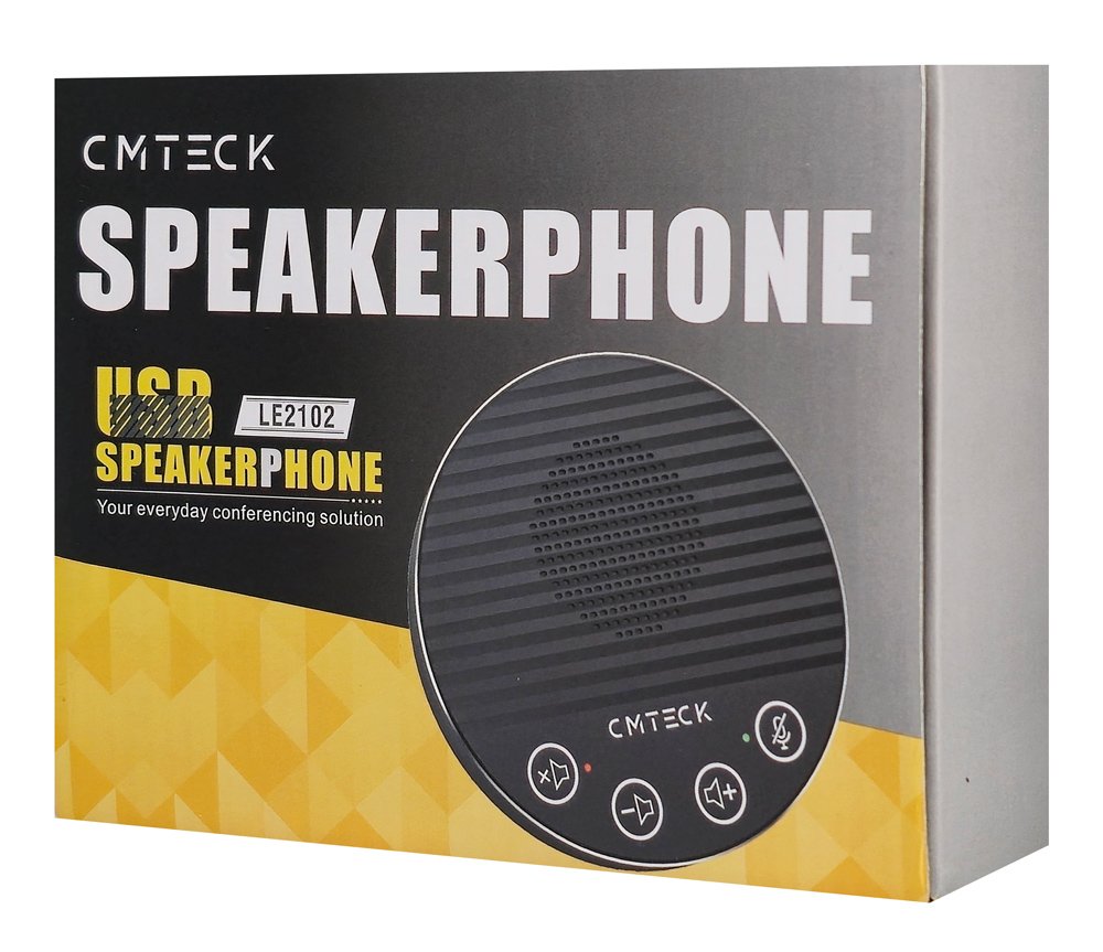 CMTECK επιτραπέζιο μικρόφωνο LE2102 με ηχείο, omnidirectional, USB/USB-C, μαύρο - Image 5